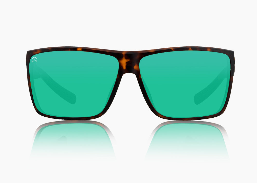 matte tortoise|green flash mirror