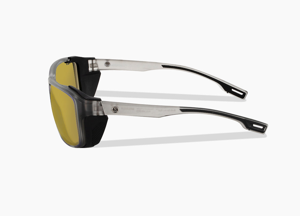 matte translucent gray|yellow low light