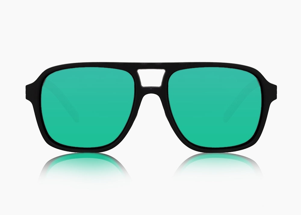 matte black|green flash mirror