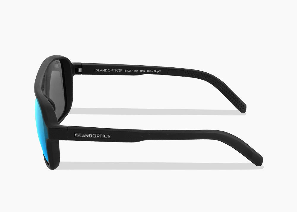 matte black|blue flash mirror