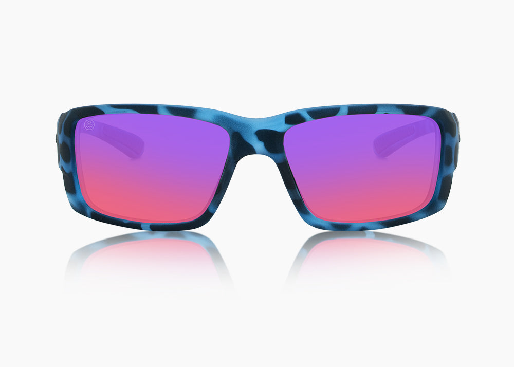 matte blue aqua tortoise|purple nova mirror