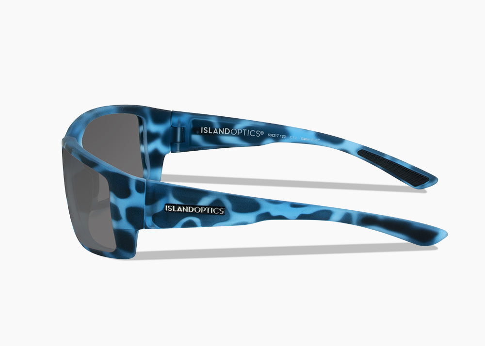 matte blue aqua tortoise|gray 12