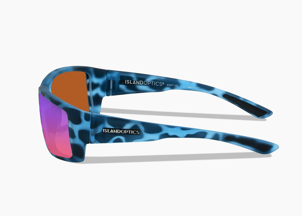 matte blue aqua tortoise|purple nova mirror