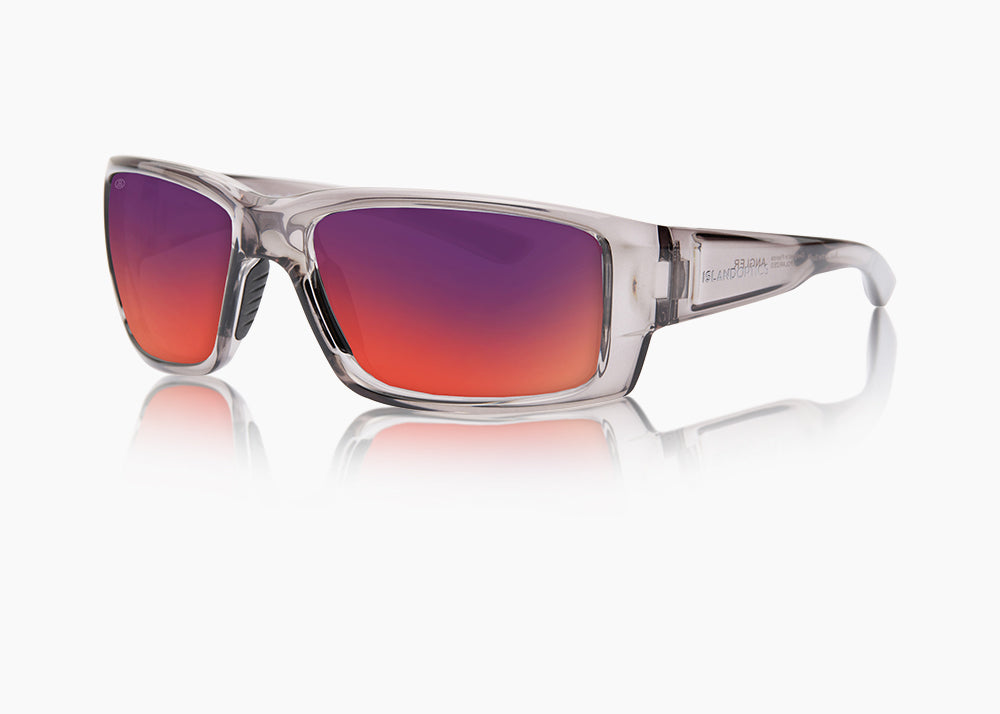 frame|crystal gray|lens|red sunset mirror