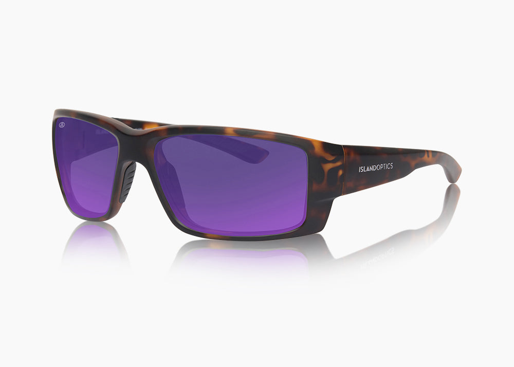 frame|matte tortoise|lens|purple nova mirror