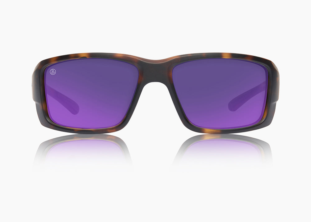 frame|matte tortoise|lens|purple nova mirror