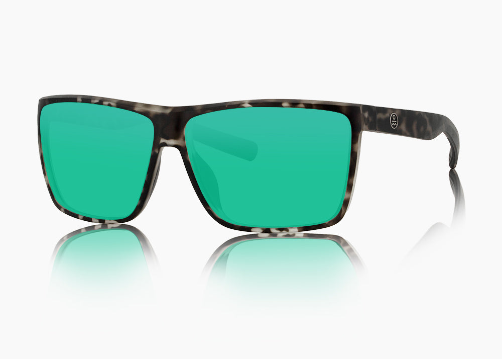 matte black tortoise|green flash mirror