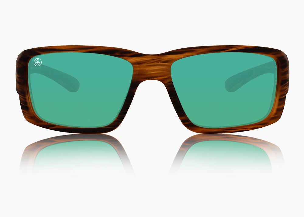 wood grain|green flash mirror