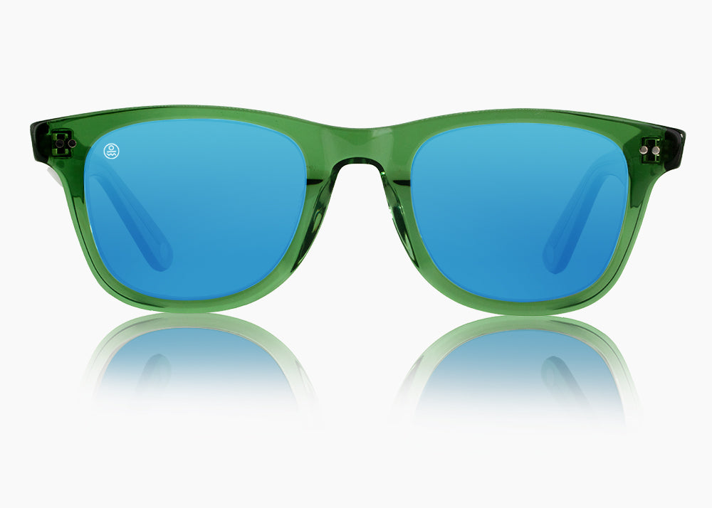 translucent green|blue flash mirror