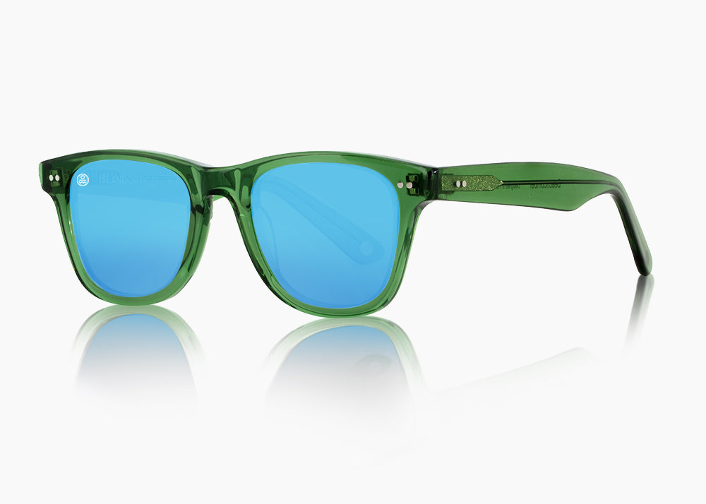 translucent green|blue flash mirror