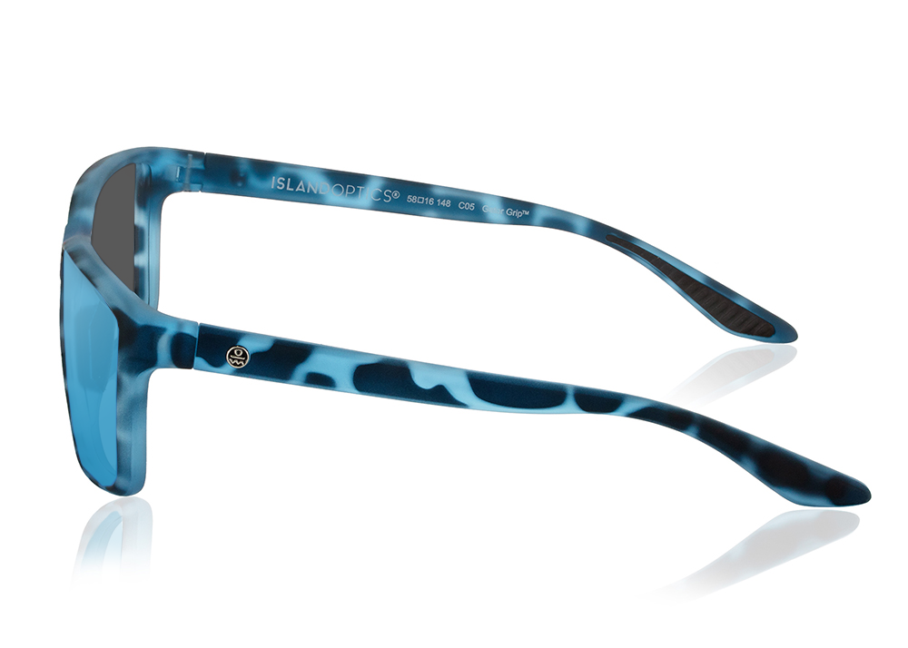 matte blue aqua tortoise|blue flash mirror