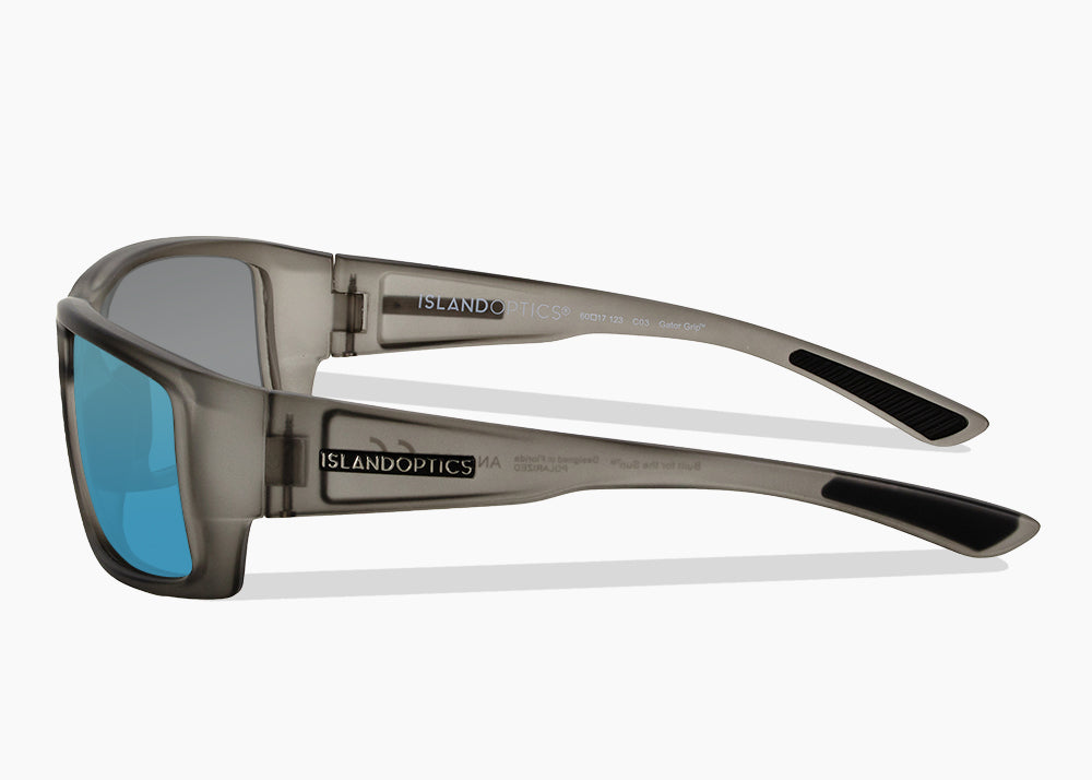 matte translucent gray|blue flash mirror