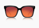 frame|gloss black|lens|red sunset mirror