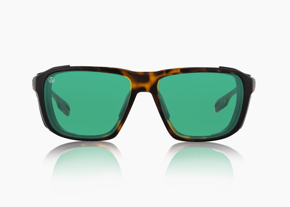 matte tortoise|green flash mirror