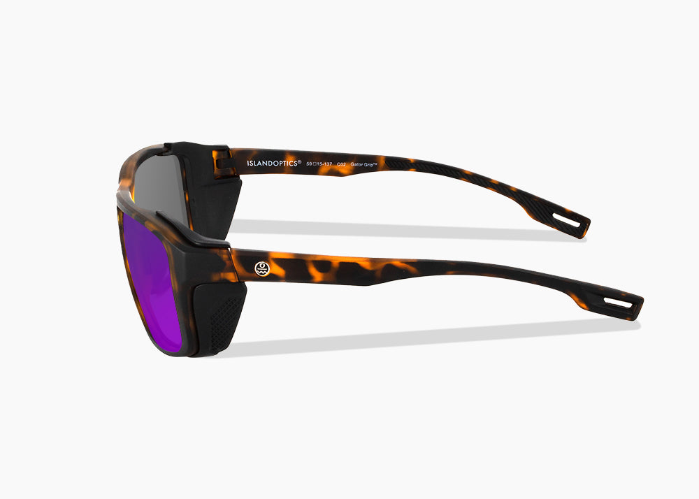 matte tortoise|purple nova mirror