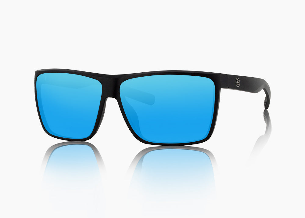 matte black|blue flash mirror
