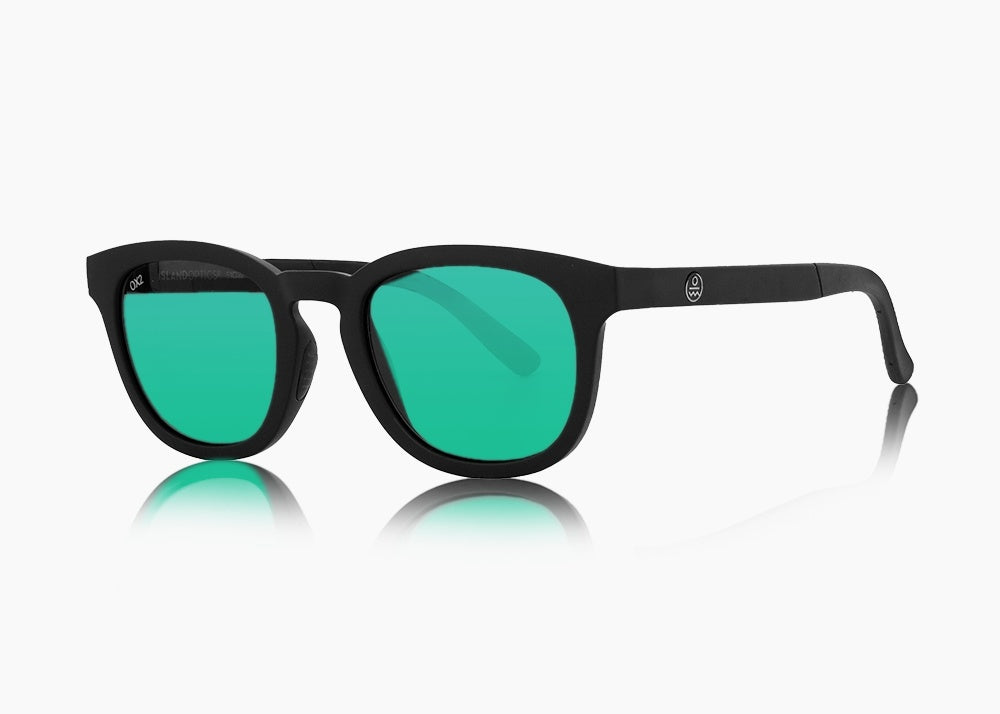 matte black|green flash mirror