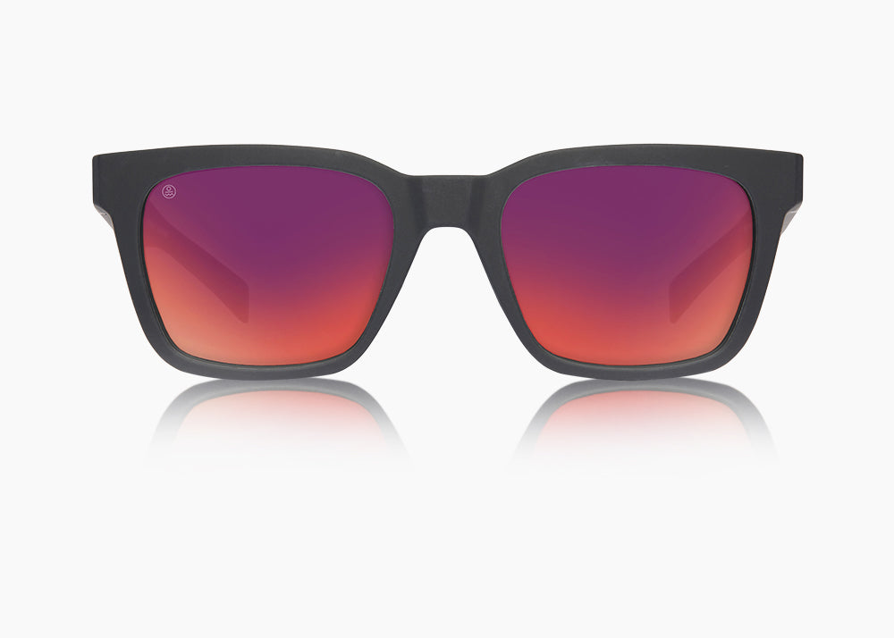 matte black|red sunset mirror
