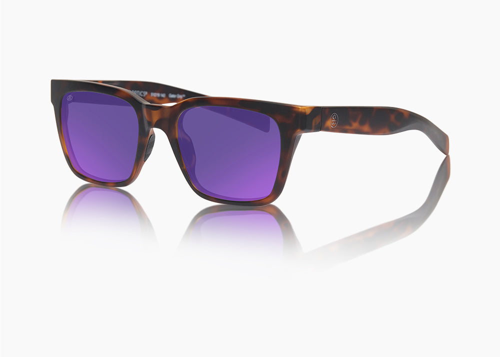 matte tortoise|purple nova mirror