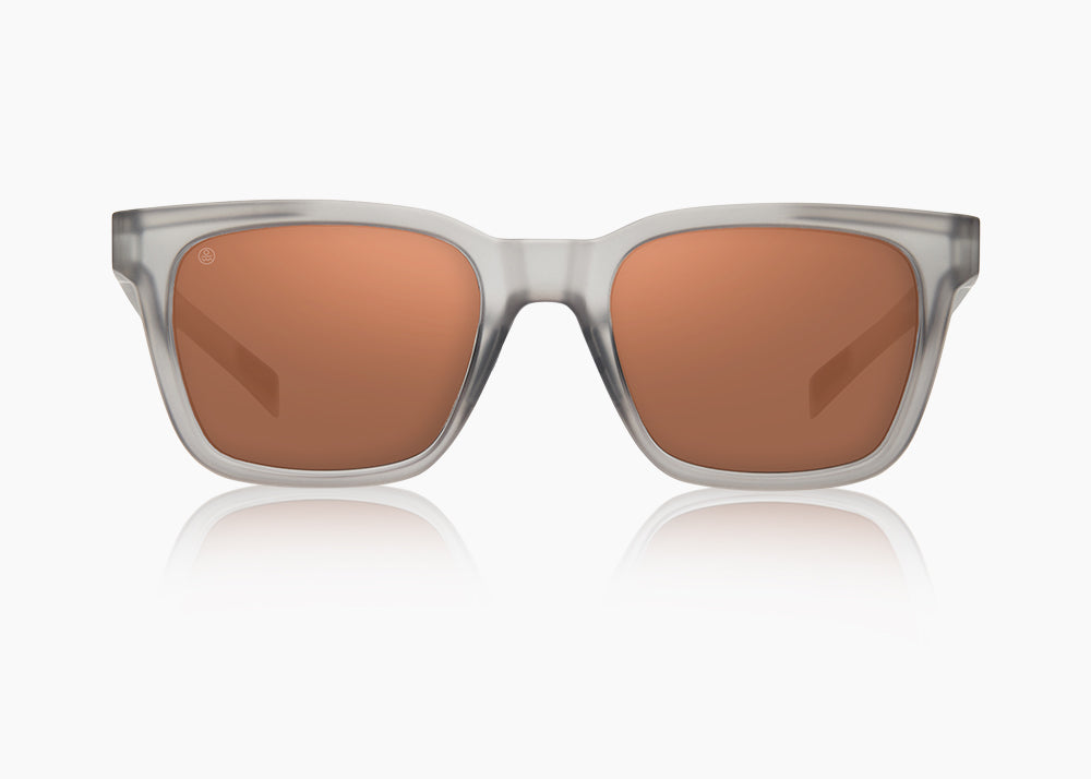frame|matte translucent gray|lens|brown 12