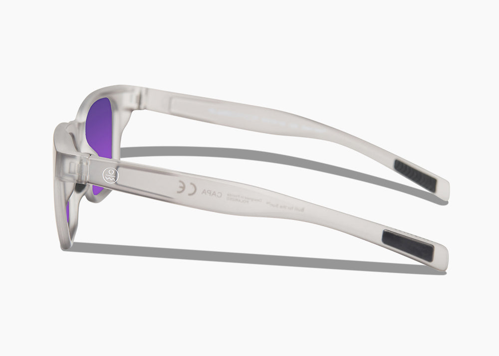 frame|matte translucent gray|lens|purple nova mirror