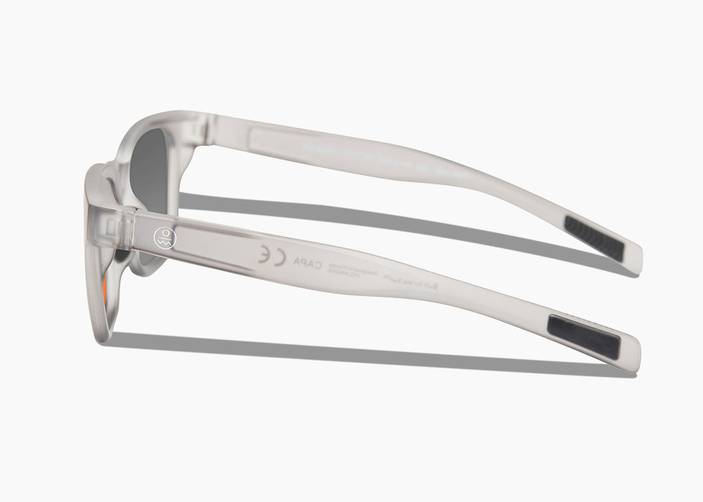 matte translucent gray|red sunset mirror