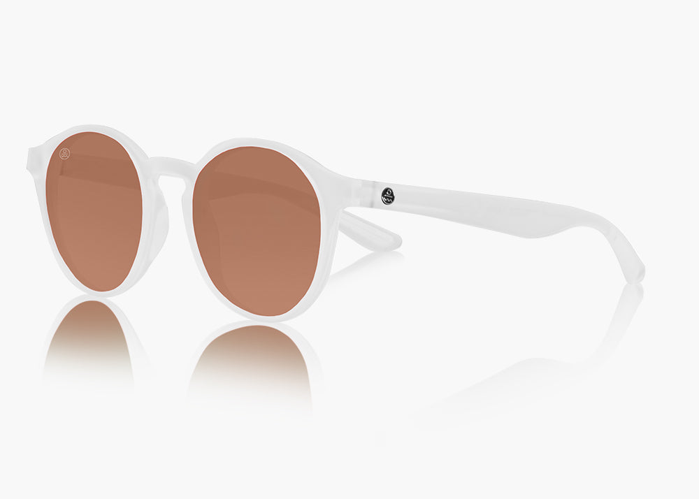 frame|frosted white|lens|brown 12