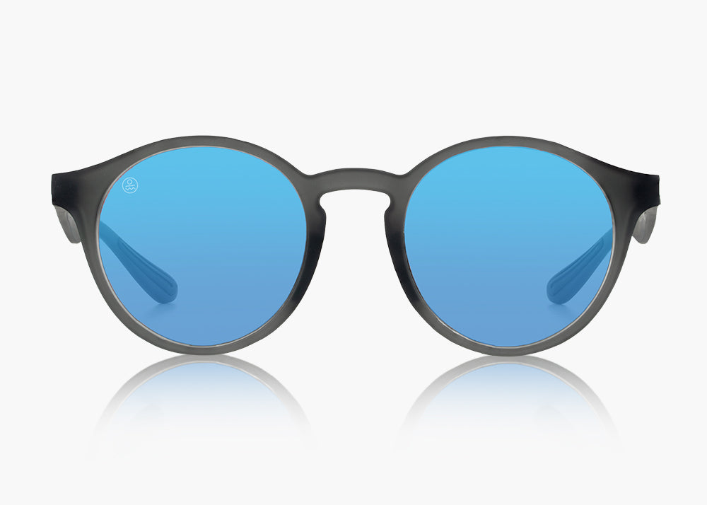 matte black|blue flash mirror