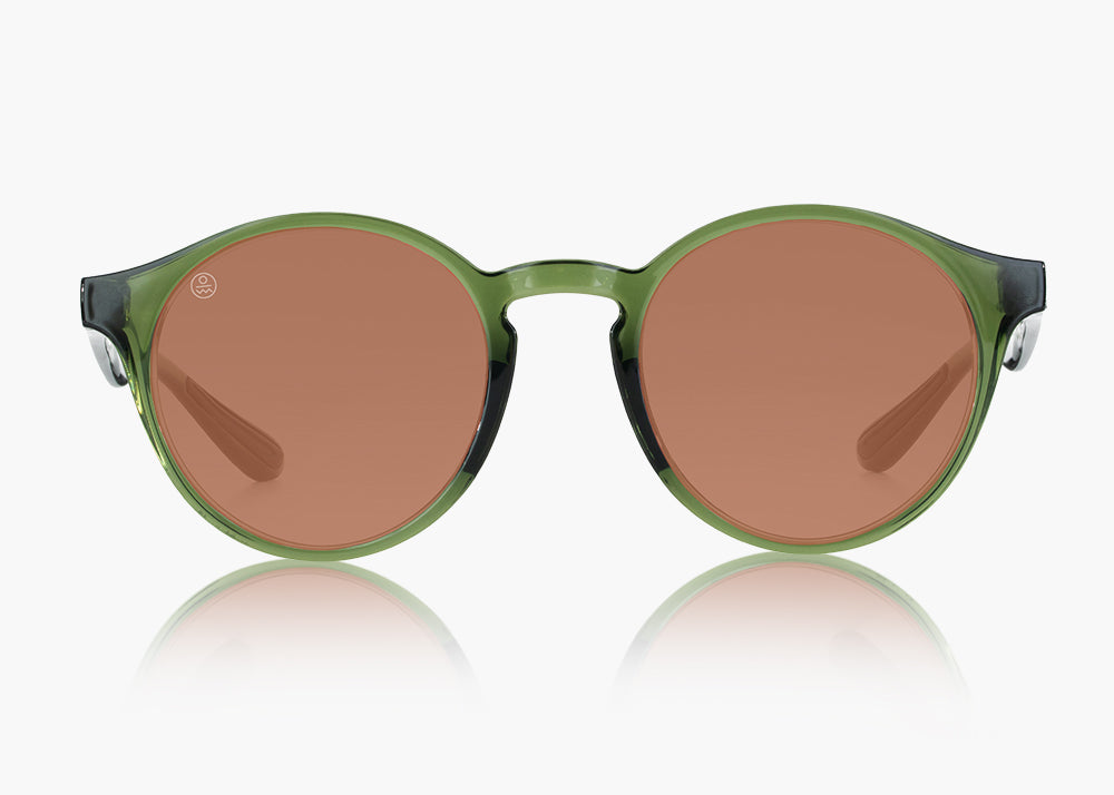 frame|translucent green|lens|brown 12