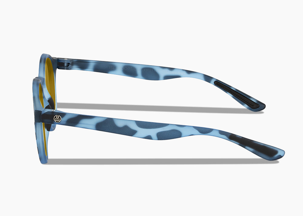 matte blue aqua tortoise|yellow low light