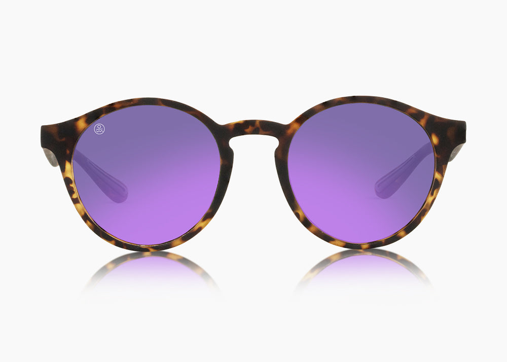 frame|matte tortoise|lens|purple nova mirror