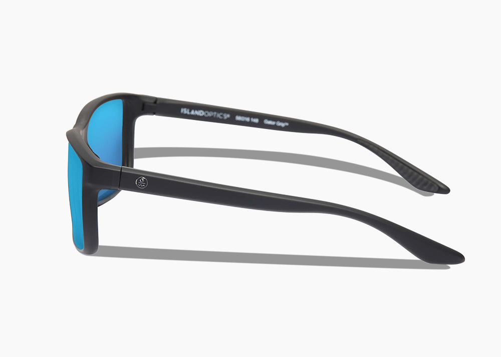frame|matte black|lens|blue flash mirror
