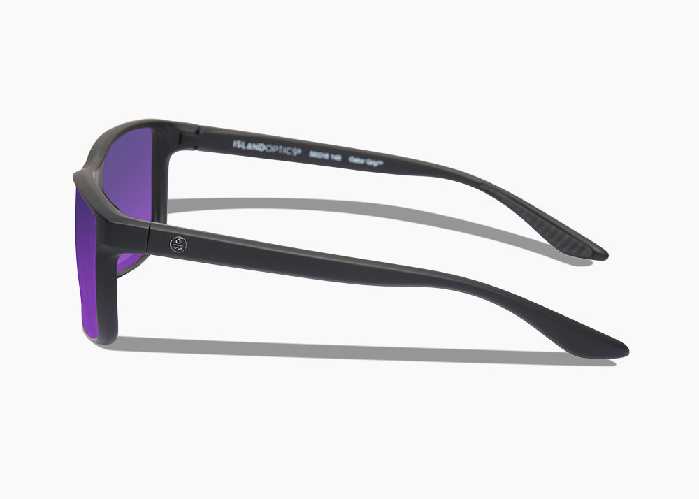 frame|matte black|lens|purple nova mirror