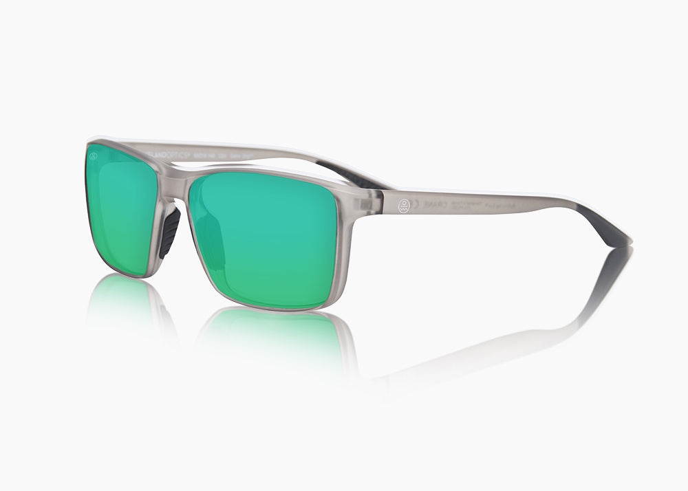 frame|matte translucent gray|lens|green flash mirror