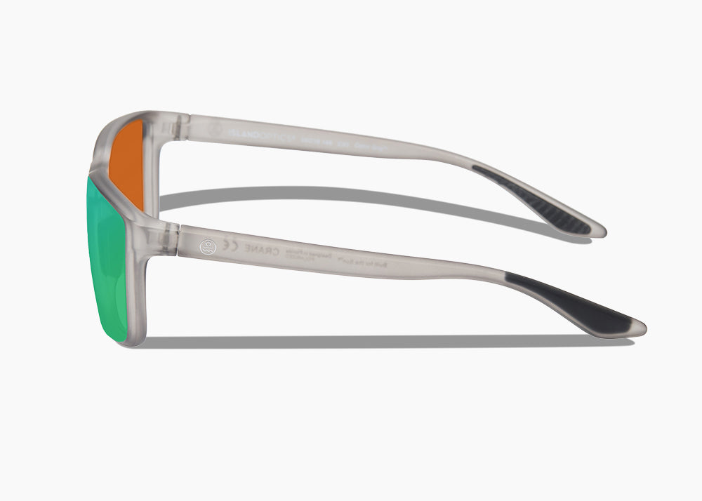 matte translucent gray|green flash mirror