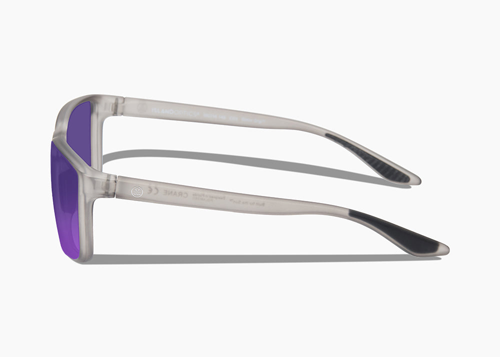 frame|matte translucent gray|lens|purple nova mirror