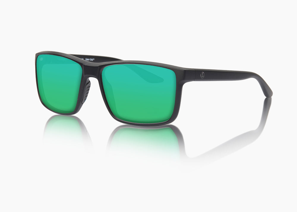 frame|matte black|lens|green flash mirror