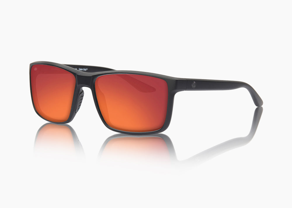 frame|matte black|lens|red sunset mirror
