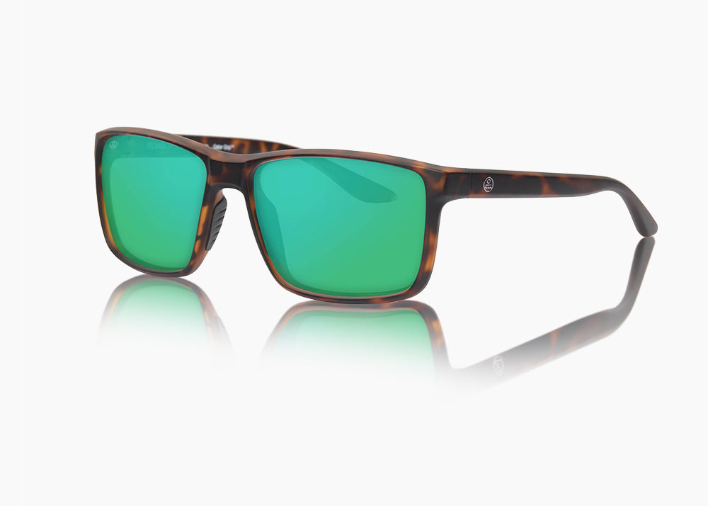 matte tortoise|green flash mirror