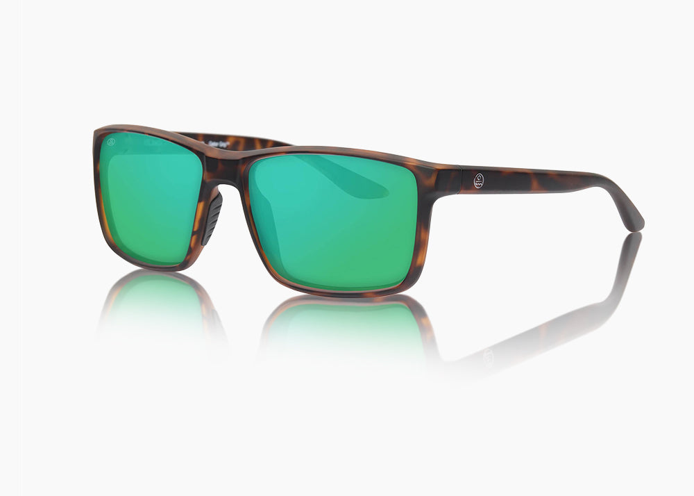 matte tortoise|green flash mirror