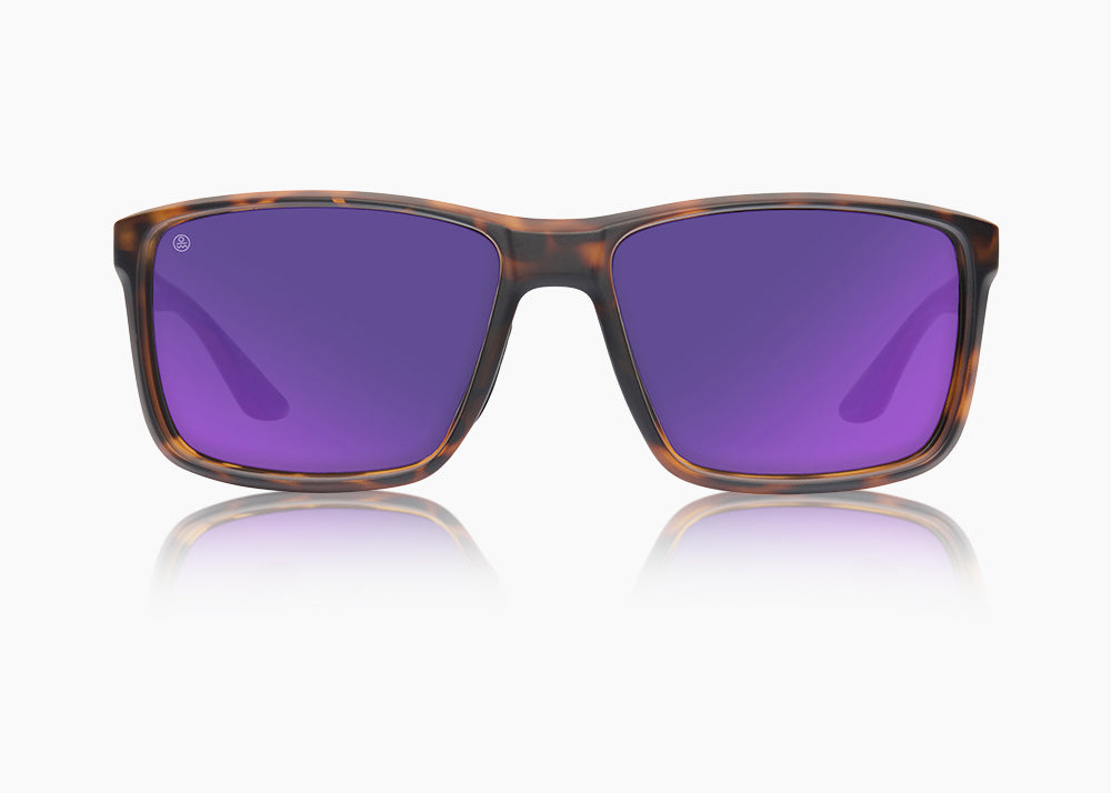 frame|matte tortoise|lens|purple nova mirror