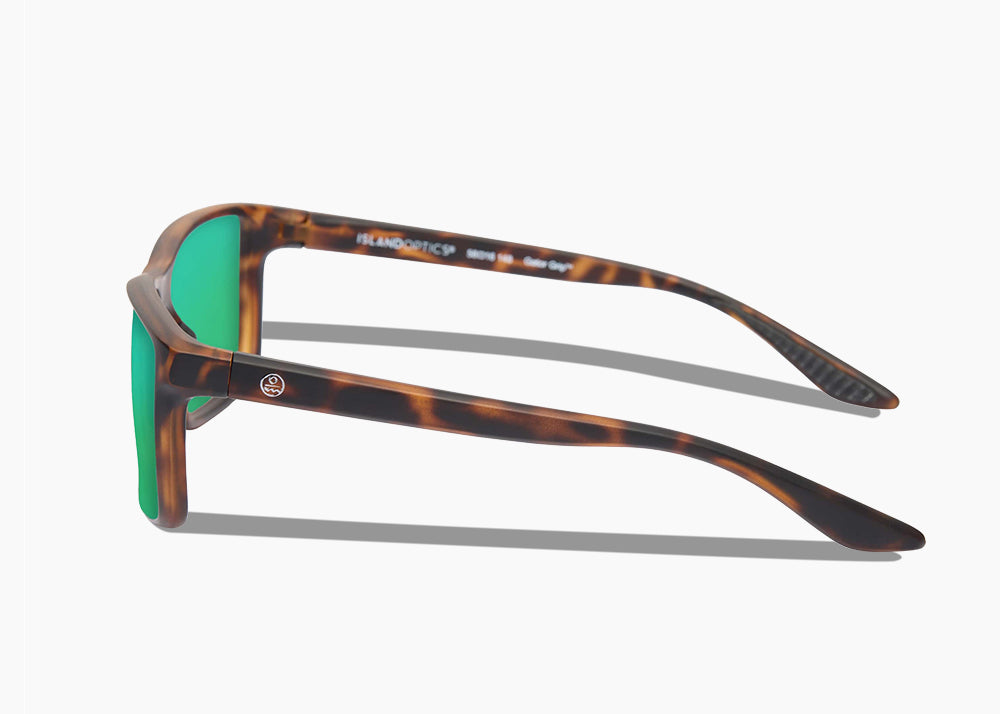 matte tortoise|green flash mirror