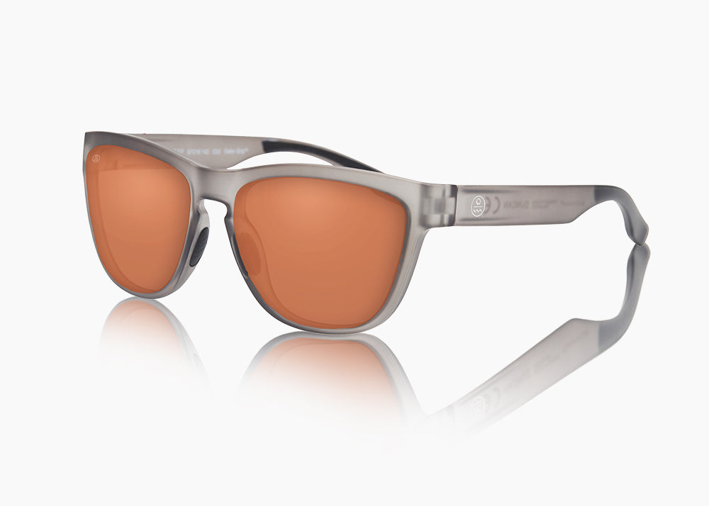 frame|matte translucent gray|lens|brown 12