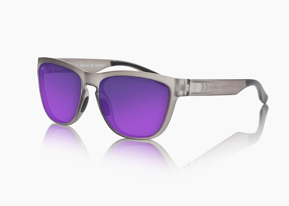 frame|matte translucent gray|lens|purple nova mirror
