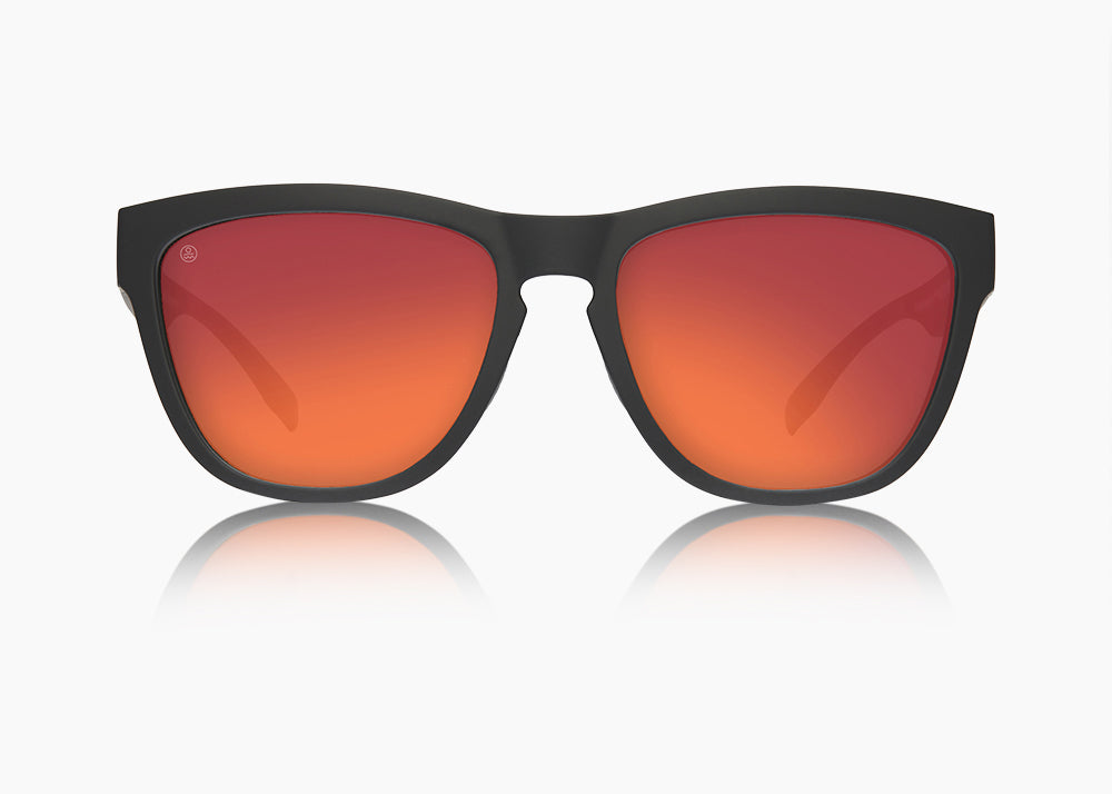 matte black|red sunset mirror