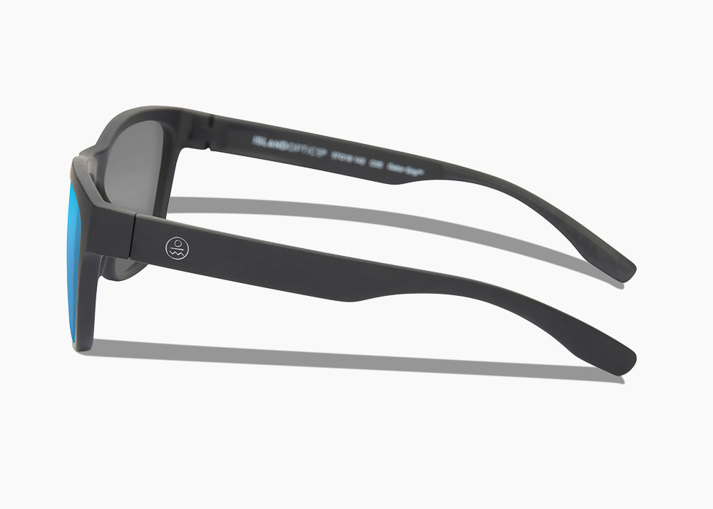 matte black|blue flash mirror