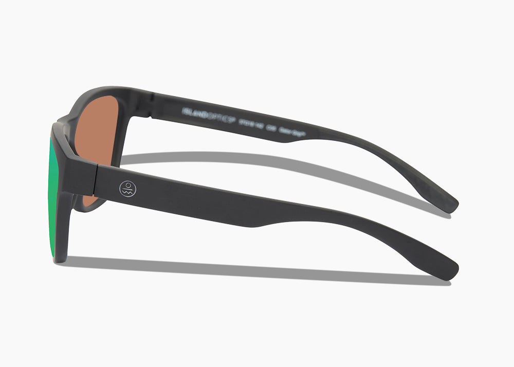 matte black|green flash mirror