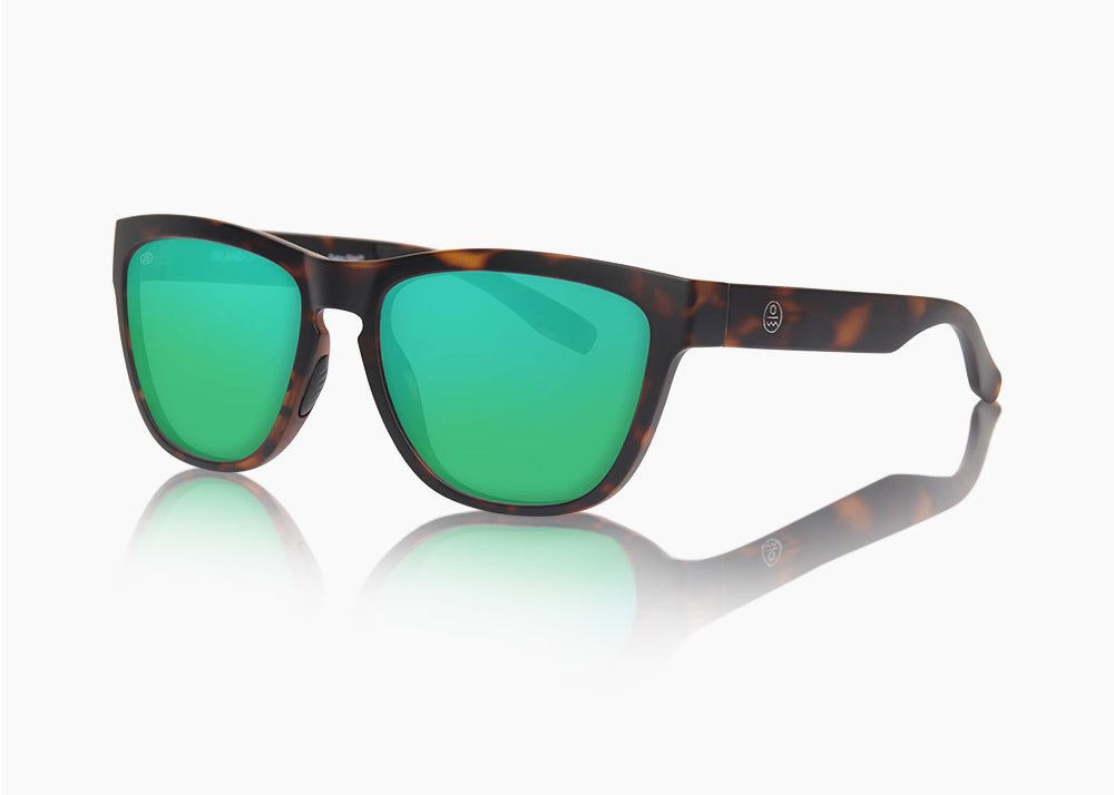 matte tortoise|green flash mirror