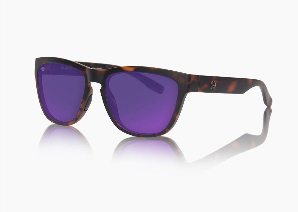 frame|matte tortoise|lens|purple nova mirror
