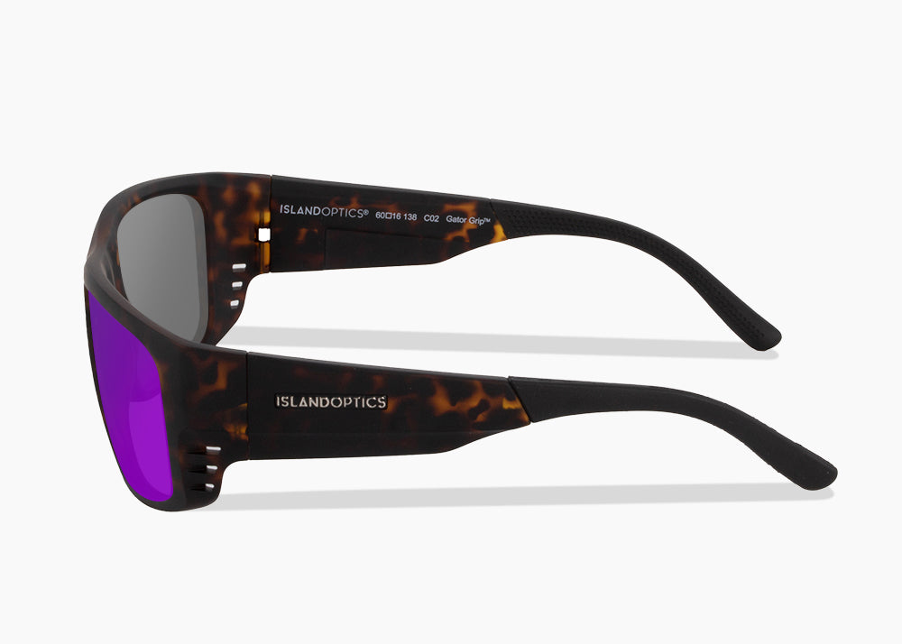 matte tortoise|purple nova mirror
